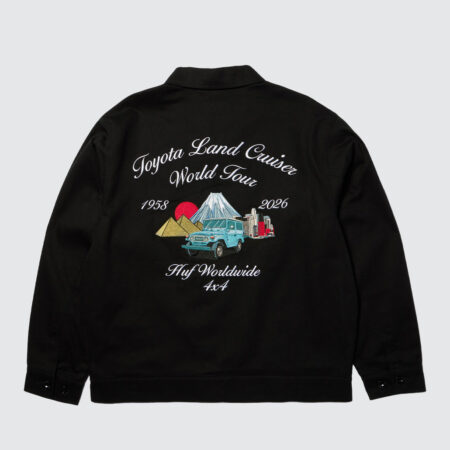 Huf x Toyota Land Cruiser World Tour Jacket Black Huf x Toyota Land Cruiser World Tour Jacket Black