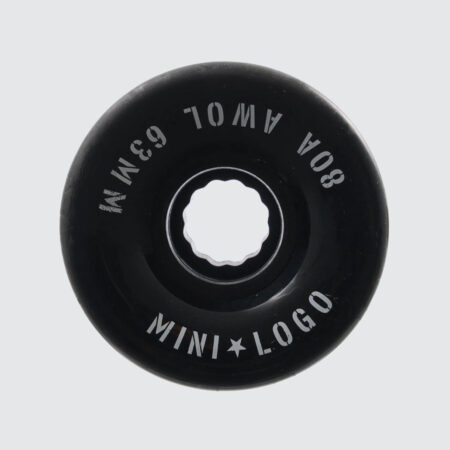 Mini Logo Cruiser Wheels AWOL 80A Black Mini Logo Cruiser Wheels AWOL 80A Black