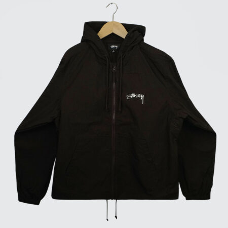 Stüssy Beach Shell Cotton Wax Jacket Brown