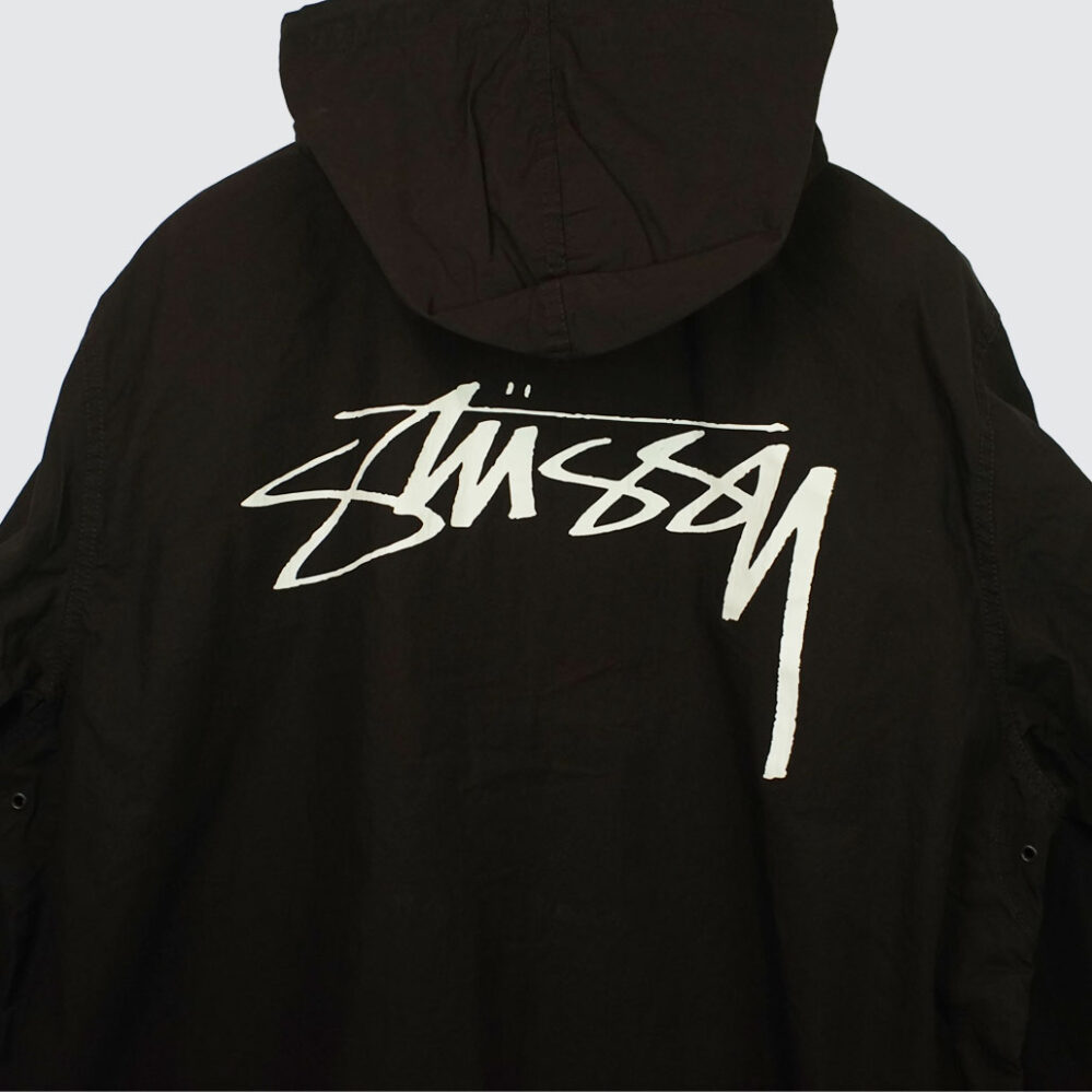 Stüssy Beach Shell Cotton Wax Jacket Brown Stüssy Beach Shell Cotton Wax Jacket Brown