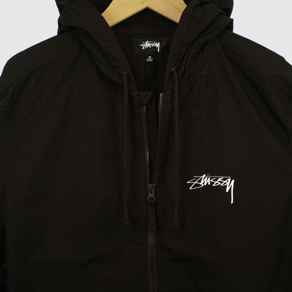 Stüssy Beach Shell Cotton Wax Jacket Brown Stüssy Beach Shell Cotton Wax Jacket Brown