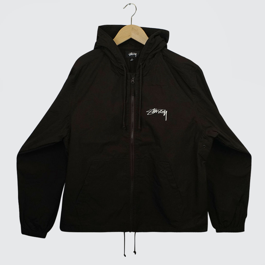 Stüssy Beach Shell Cotton Wax Jacket Brown Stüssy Beach Shell Cotton Wax Jacket Brown