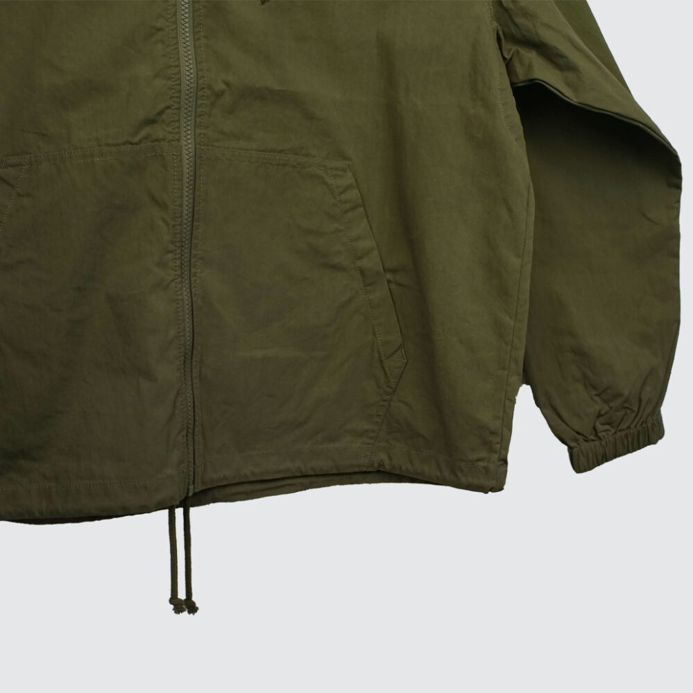 Stüssy Beach Shell Cotton Wax Jacket Olive Stüssy Beach Shell Cotton Wax Jacket Olive