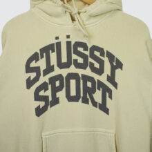 Stüssy Block Sport Gar. Dyed Hoodie Bone