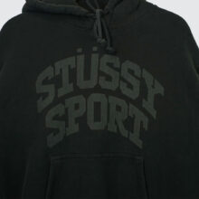 Stüssy Block Sport Gar. Dyed Hoodie Faded Black