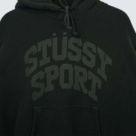 Stüssy Block Sport Gar. Dyed Hoodie Faded Black