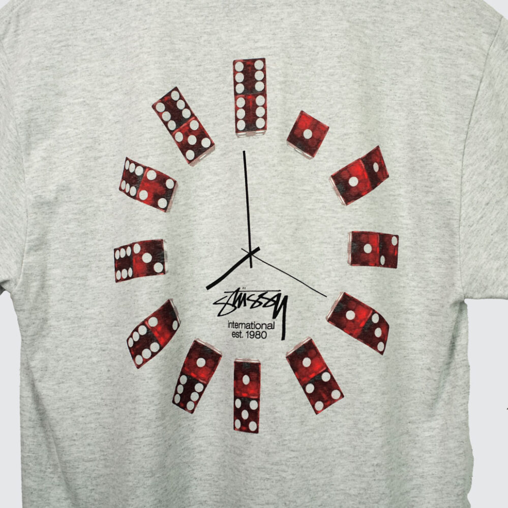 Stüssy Dice Clock T-Shirt Ash Heather