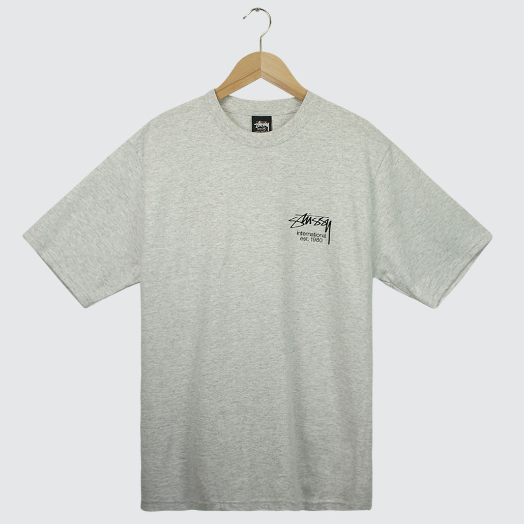 Stüssy Dice Clock T-Shirt Ash Heather Stüssy Dice Clock T-Shirt Ash Heather