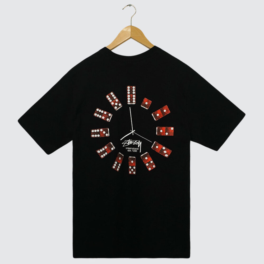 Stüssy Dice Clock T-Shirt Black Stüssy Dice Clock T-Shirt Black