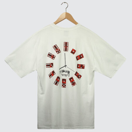 Stüssy Dice Clock T-Shirt White Stüssy Dice Clock T-Shirt White