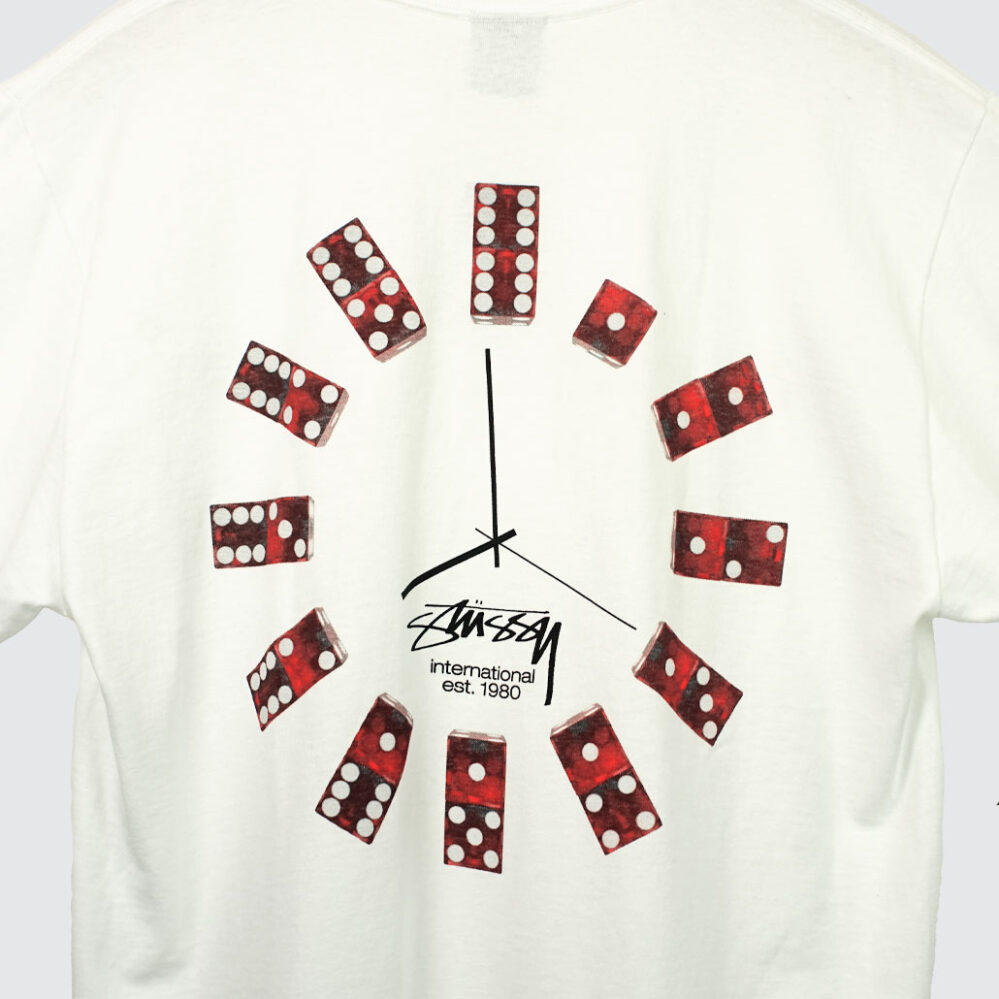 Stüssy Dice Clock T-Shirt White