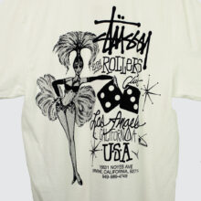 Stüssy High Rollers Pig. Dyed T-Shirt Natural