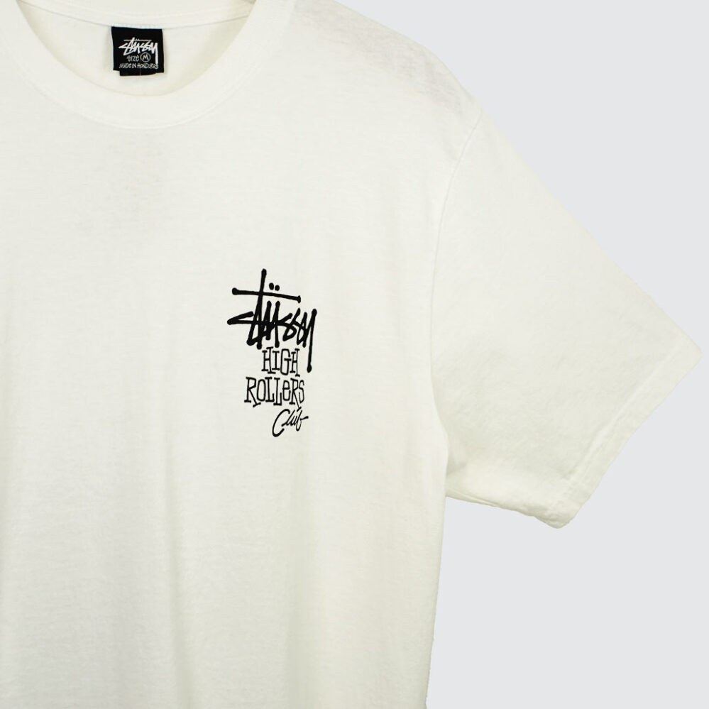 Stüssy High Rollers Pig. Dyed T-Shirt Natural