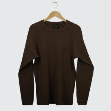 Stüssy Raglan Thermal Basic Stock Longsleeve Brown Stüssy Raglan Thermal Basic Stock Longsleeve Brown