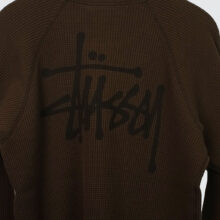 Stüssy Raglan Thermal Basic Stock Longsleeve Brown Stüssy Raglan Thermal Basic Stock Longsleeve Brown