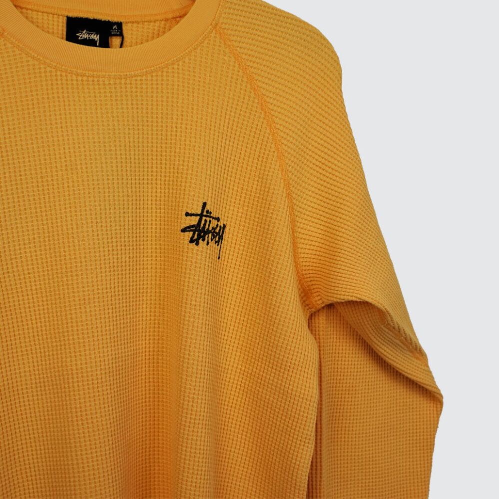 Stüssy Raglan Thermal Basic Stock Longsleeve Orange Stüssy Raglan Thermal Basic Stock Longsleeve Orange