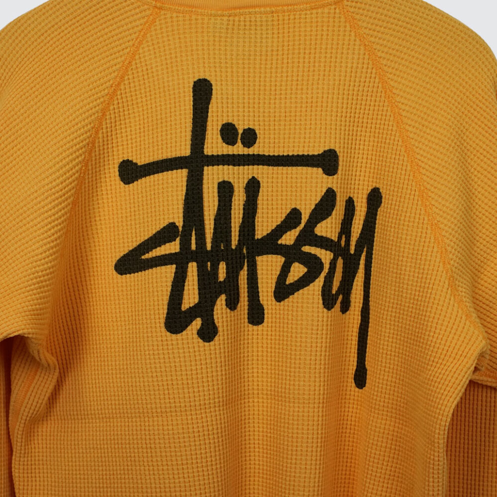 Stüssy Raglan Thermal Basic Stock Longsleeve Orange Stüssy Raglan Thermal Basic Stock Longsleeve Orange