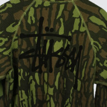 Stüssy Raglan Thermal Basic Stock Longsleeve Tree Bark Camo