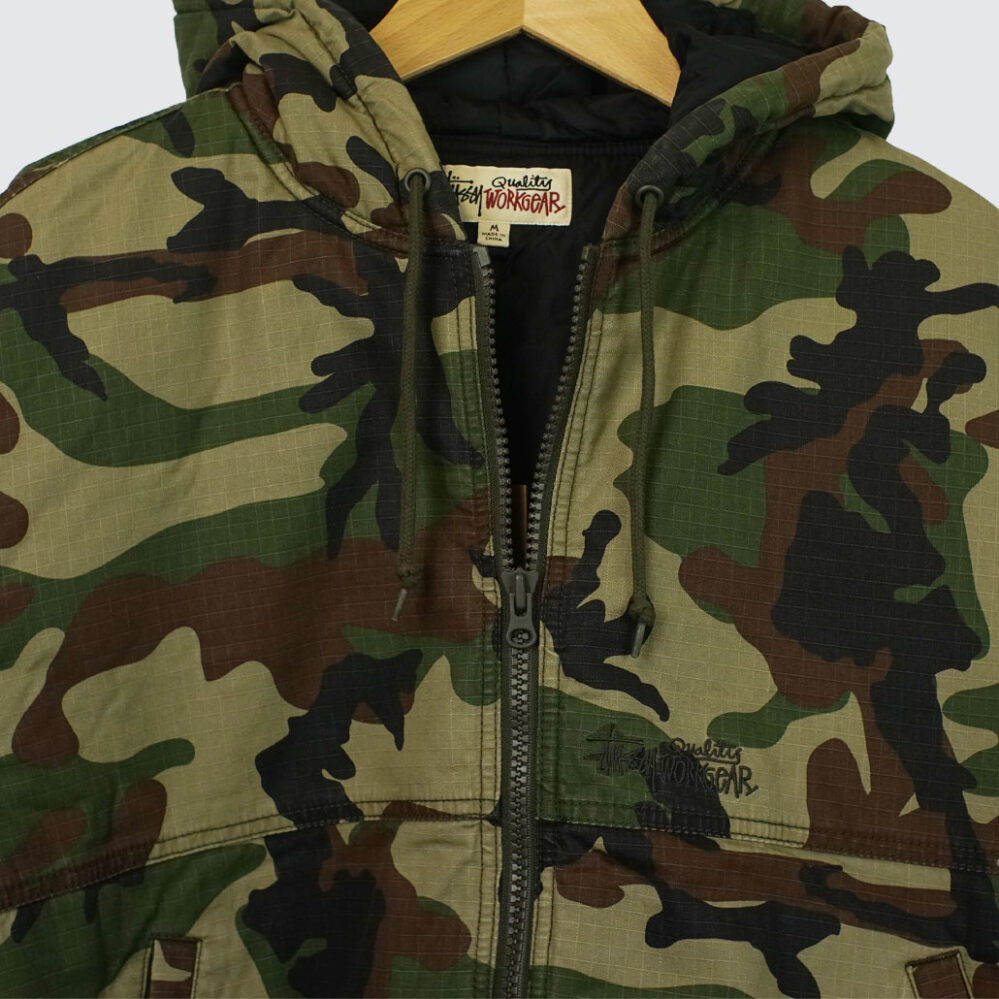Stüssy Work Jacket Ripstop Woodland Camo