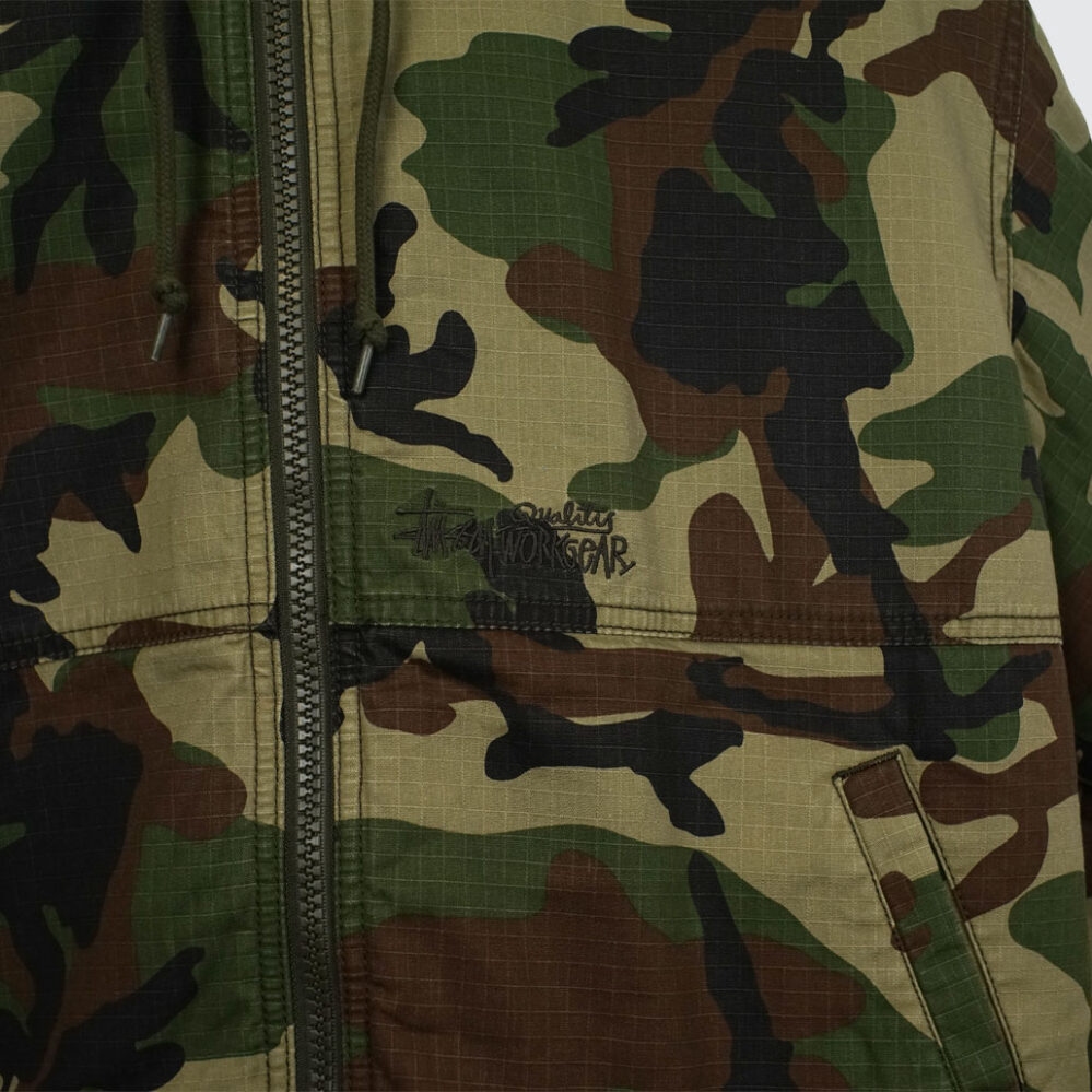Stüssy Work Jacket Ripstop Woodland Camo