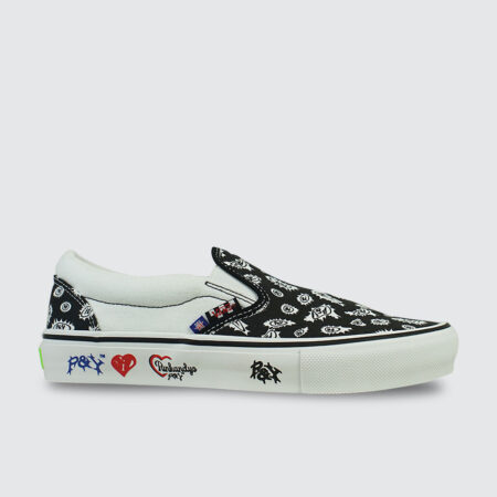 Vans Skate Slip-On x PUNKANDYO Black/White Vans Skate Slip-On x PUNKANDYO Black/White