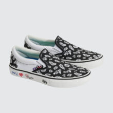 Vans Skate Slip-On x PUNKANDYO Black/White Vans Skate Slip-On x PUNKANDYO Black/White