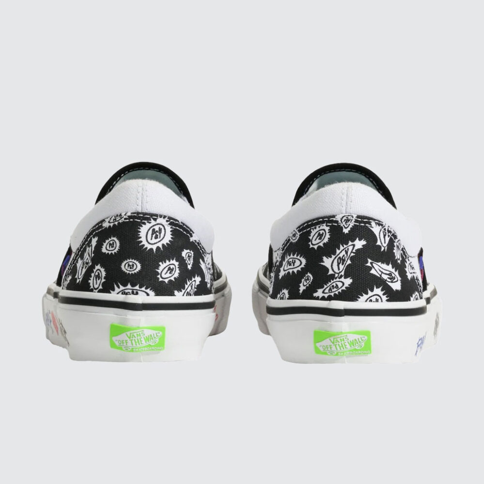 Vans Skate Slip-On x PUNKANDYO Black/White Vans Skate Slip-On x PUNKANDYO Black/White