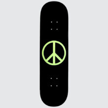 Violet Glow In The Dark Peace 8.5″