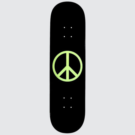 Violet Glow In The Dark Peace 8.5″