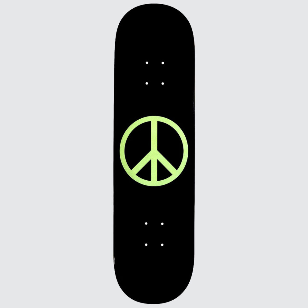Violet Glow In The Dark Peace 8.5″