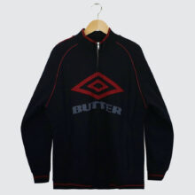 Butter Goods x Umbro Diamond Fleece Zip-Thru Jacket Black