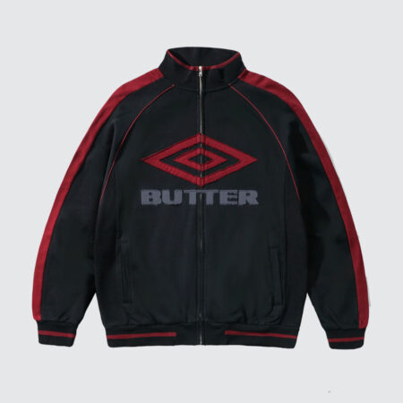 Butter Goods x Umbro Diamond Fleece Zip-Thru Jacket Black Butter Goods x Umbro Diamond Fleece Zip-Thru Jacket Black