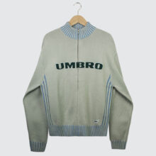 Butter Goods x Umbro Diamond Zip-Thru Knit Grey