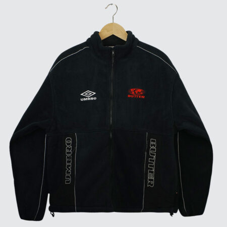 Butter Goods x Umbro Polartec Zip-Thru Jacket Black Butter Goods x Umbro Polartec Zip-Thru Jacket Black