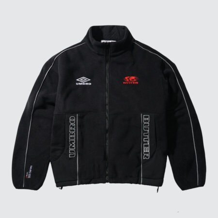 Butter Goods x Umbro Polartec Zip-Thru Jacket Black Butter Goods x Umbro Polartec Zip-Thru Jacket Black