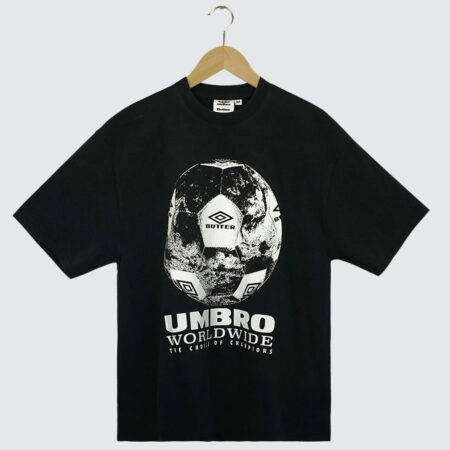 Butter Goods x Umbro World Game T-Shirt Washed Black