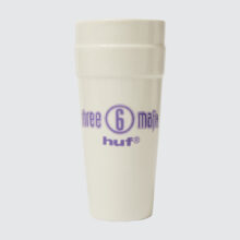 HUF x Three 6 Mafia Ceramic Double Cup White HUF x Three 6 Mafia Ceramic Double Cup White