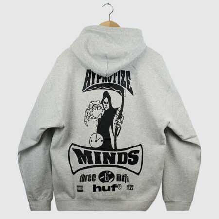 HUF x Three 6 Mafia Memphis Po Hoodie Heather Grey