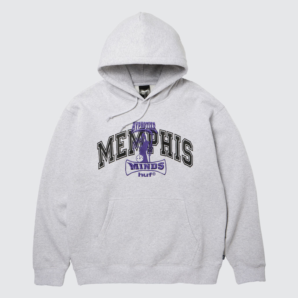 HUF x Three 6 Mafia Memphis Po Hoodie Heather Grey HUF x Three 6 Mafia Memphis Po Hoodie Heather Grey