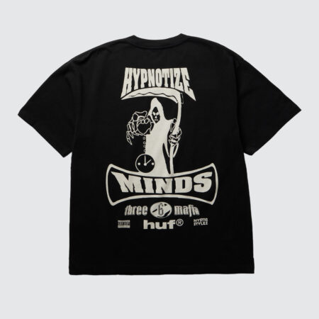 HUF x Three 6 Mafia Most Known Unknown T-Shirt Washed Black