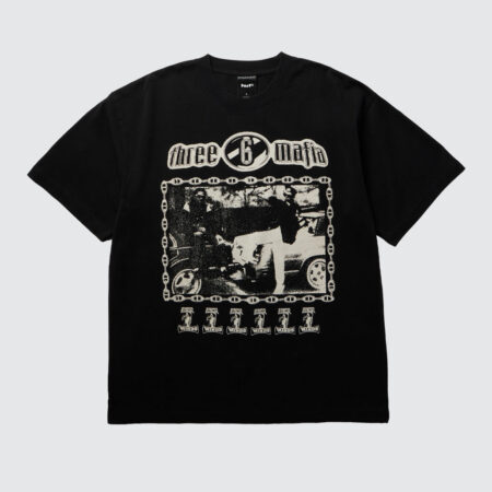 HUF x Three 6 Mafia Most Known Unknown T-Shirt Washed Black