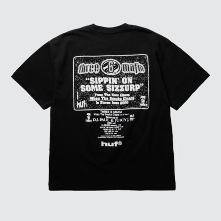 HUF x Three 6 Mafia Sizzurp T-Shirt Black