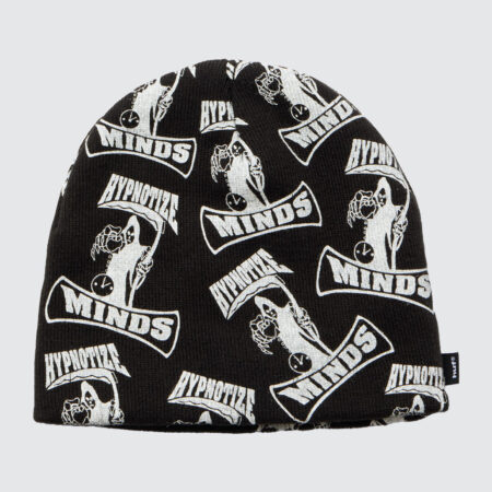 HUF x Three 6 Mafia Skull Beanie Black