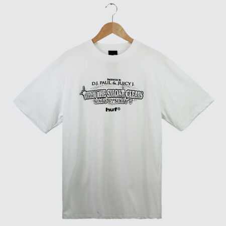 HUF x Three 6 Mafia Smoke Clears T-Shirt White