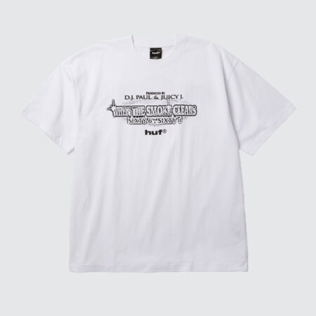 HUF x Three 6 Mafia Smoke Clears T-Shirt White